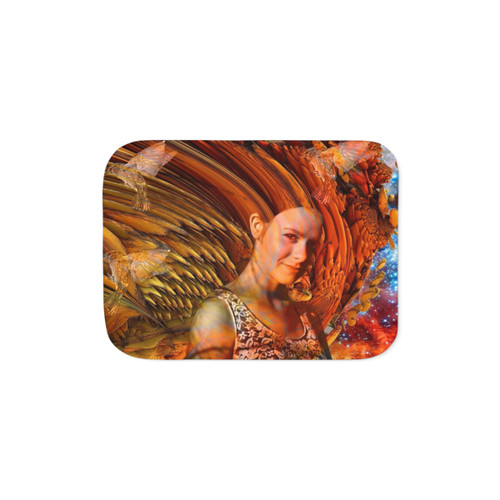 Stargazer Sherpa Fleece Blanket with Vibrant Abstract Design