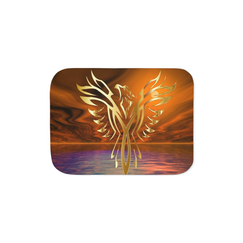 Phoenix Rising Sherpa Blanket - Cozy and Stylish Home Decor