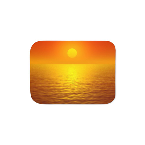 Sunset Reflection Sherpa Blanket