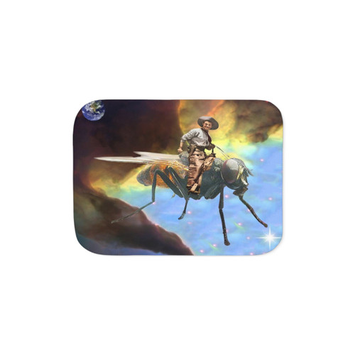 Space Cowboy Sherpa Blanket for Sci-Fi Enthusiasts