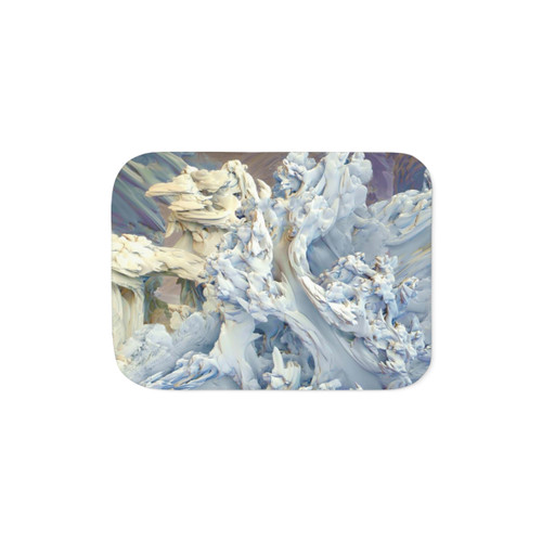 Abstract Frozen Ice Sherpa Blanket