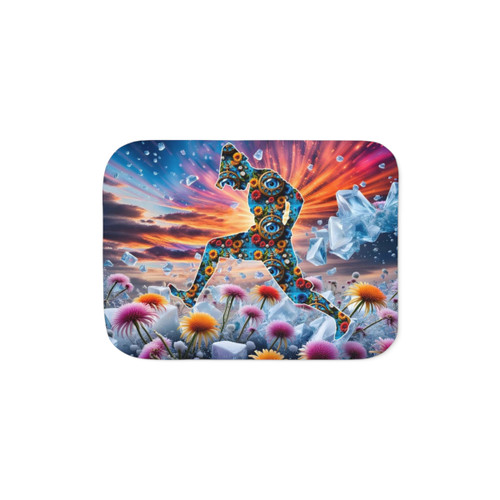 Flower Dancer Sherpa Blanket - Boho Home Decor