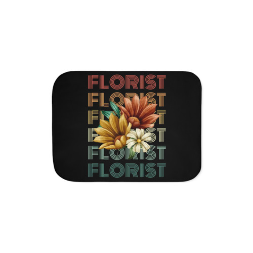 Vintage Floral Sherpa Blanket