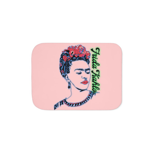 Colorful Frida Kahlo Sherpa Blanket