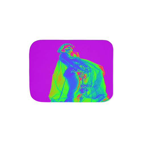 Colorful Wedding Day Pop Art Sherpa Blanket