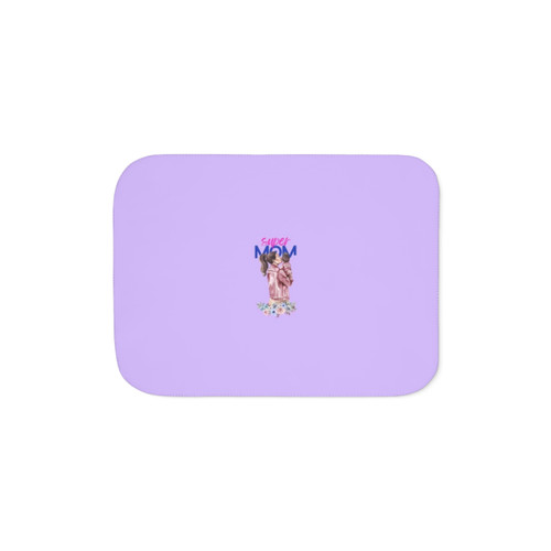 Super MOM #2 Sherpa Blanket