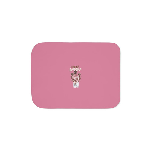 Super MOM #3 Sherpa Blanket