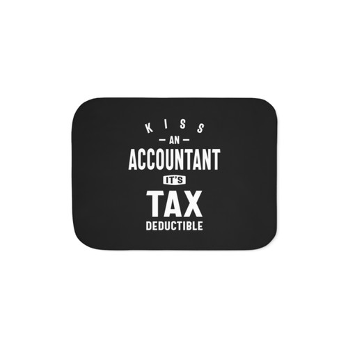 Funny Sherpa Blanket with Accountant Tax Deductible Design