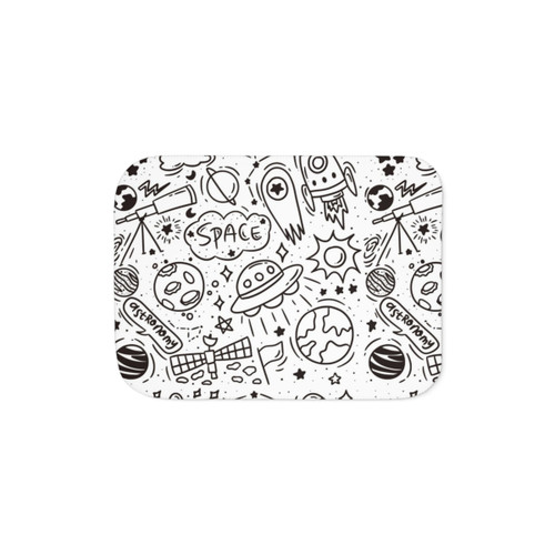 Space Pattern Sherpa Blanket