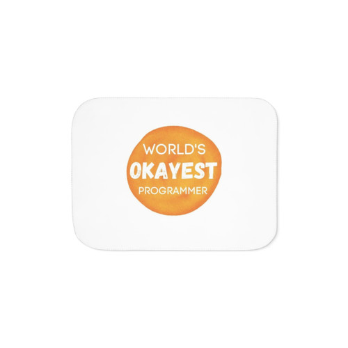 Worlds Okayest Programmer Sherpa Blanket