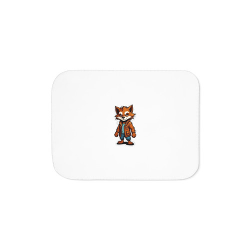 Cozy Sherpa Blanket with Cute Fox Design for Kids