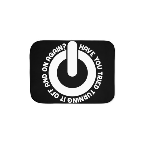 Cozy Sherpa Blanket for Tech Lovers