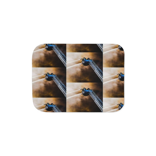 Firefighter Sherpa Blanket with Arixona Fire Design