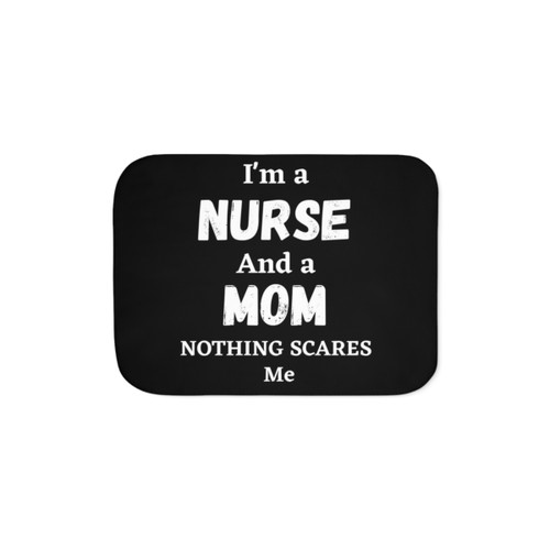 Sherpa Blanket for Proud Nurses and Moms