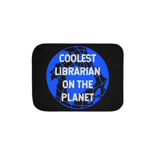 Coolest Librarian Sherpa Blanket