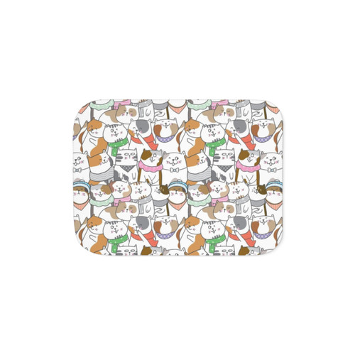 Cozy Sherpa Blanket with Adorable Animal Illustrations