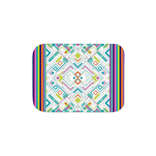 Colorful Sherpa Blanket with Unique Patterns