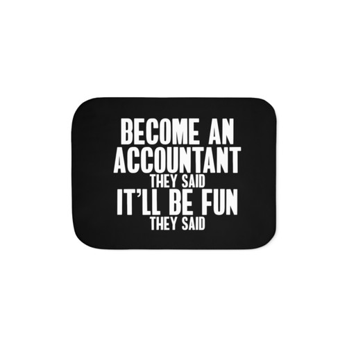 Funny Accountant Sherpa Blanket - Humorous Office Decor