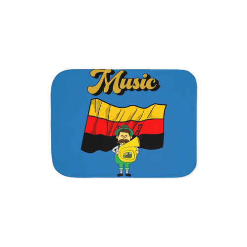 Oktoberfest Sherpa Blanket featuring Beerfest celebration design