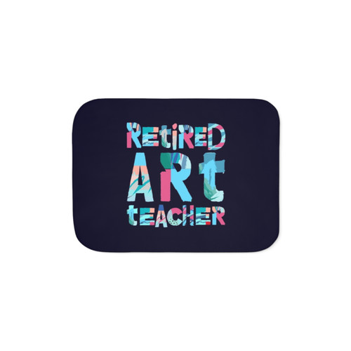 Retired Art Teacher Sherpa Blanket