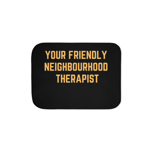 Minimalist Sherpa Blanket for Therapists and Mental Health Professionals