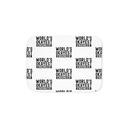 World's Okayest Engineer Sherpa Blanket