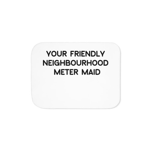 Minimalist Sherpa Blanket - Your Friendly Neighbourhood Meter Maid