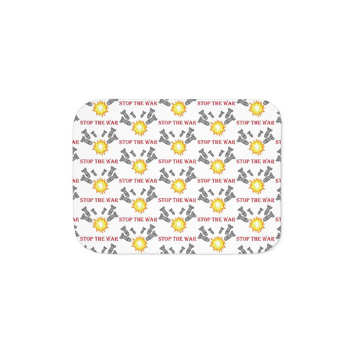 Stop the War Sherpa Blanket