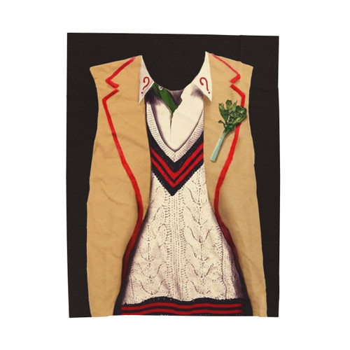 5th Doctor Velveteen Plush Blanket