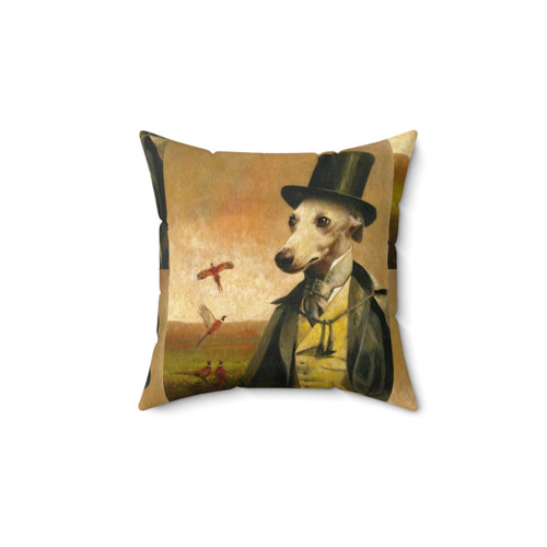 Whimsical Victorian Whippet Pillow