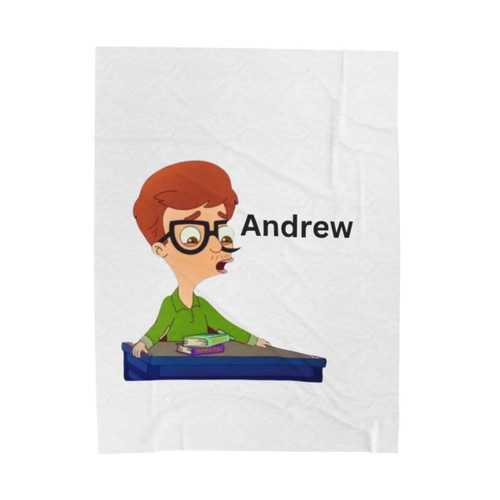 Big Mouth Andrew Velveteen Plush Blanket