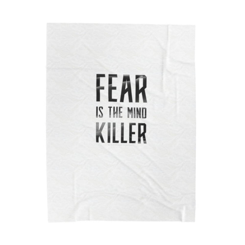 Dune Themed Dark Velveteen Plush Blanket