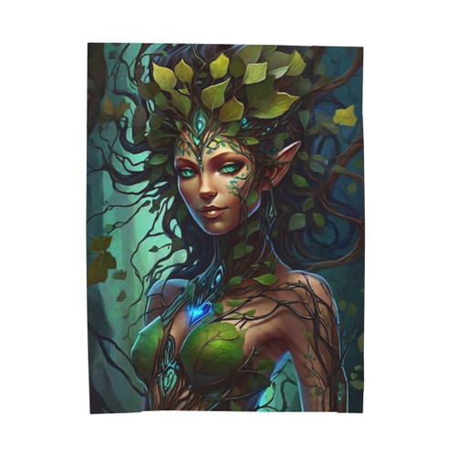 Forest Nymph Velveteen Plush Blanket