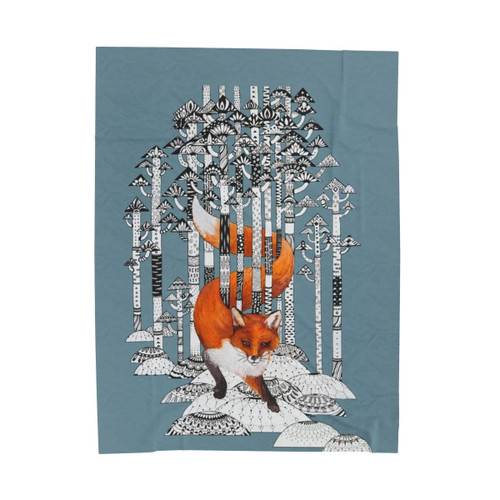 Soft and Plush Fox Blanket