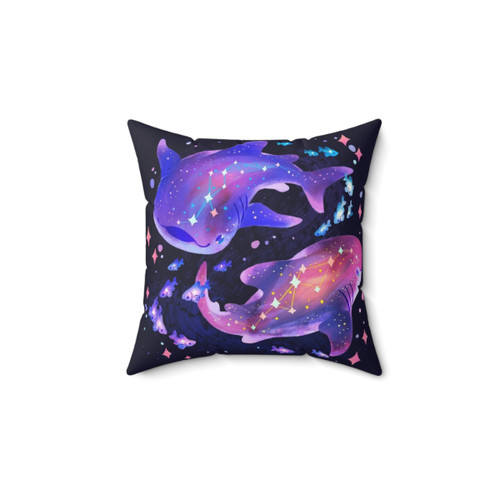 Cosmic Whale Shark Decorative Pillow
