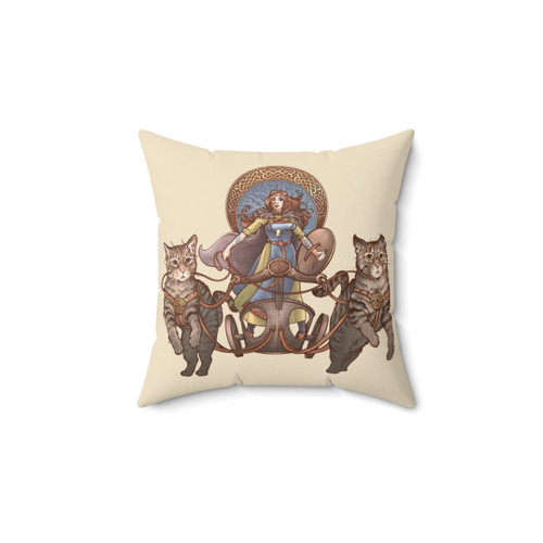 Freya Norse Goddess Cat Pillow