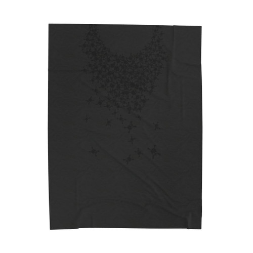 Noctis Lucis Caelum Skull Black Velveteen Plush Blanket