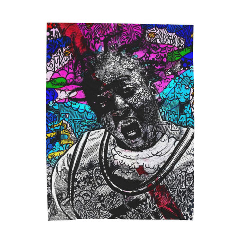Ol Dirty Velveteen Plush Blanket with Classic Hip Hop Design