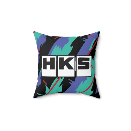 HKS Retro Pattern Pillow for JDM Car Enthusiasts