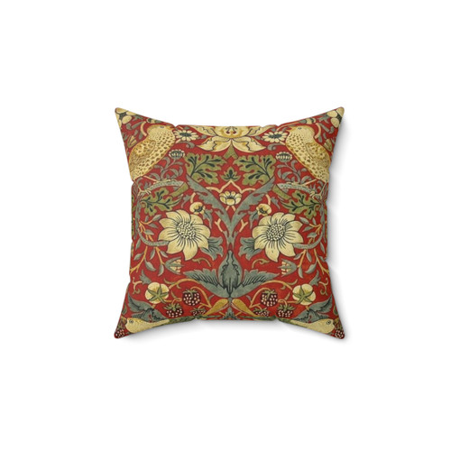 William Morris Birds Floral Decorative Pillow