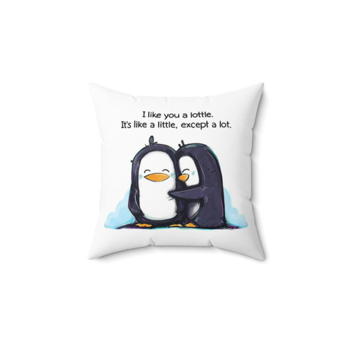 Adorable Lottle Penguins Hugging Pillow