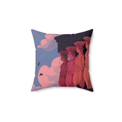 Caryatids at Dusk Decorative Pillow