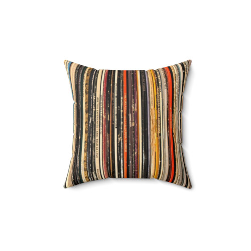 Vinyl Record Collection Photography Pillow