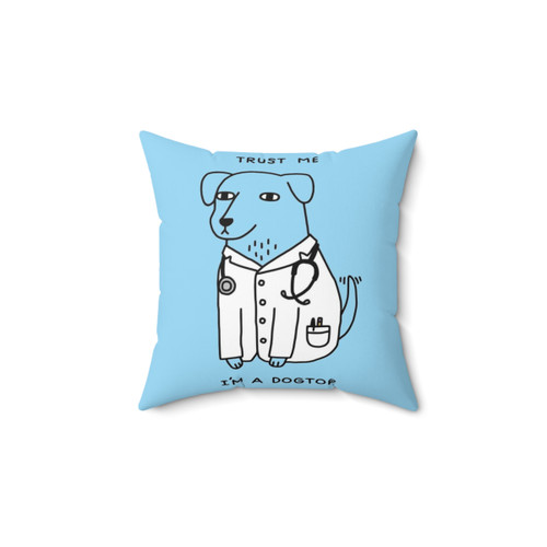 Dogtor Veterinarian Themed Decorative Pillow