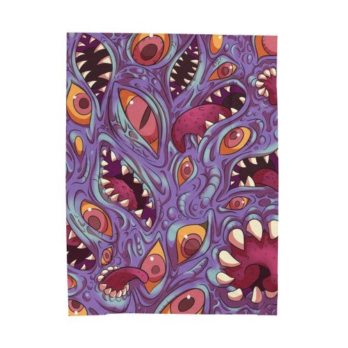 Lovecraftian Plush Blanket with Eldritch Horror Design