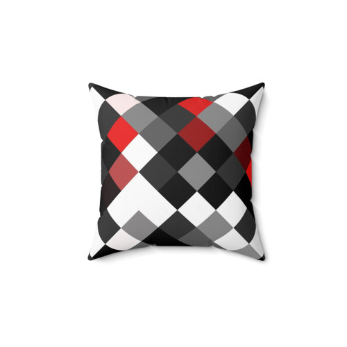Bold Diagonal Pattern Decorative Pillow