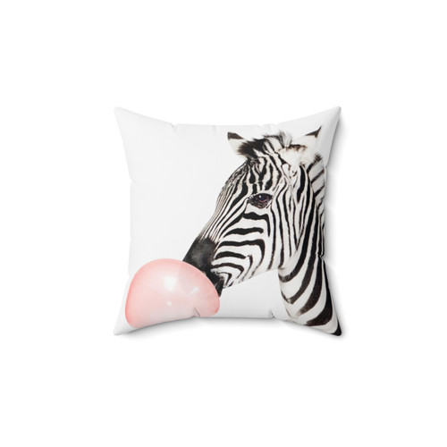 Zebra Print Nursery Pillow