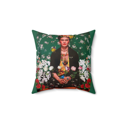 Frida Kahlo Floral Accent Pillow