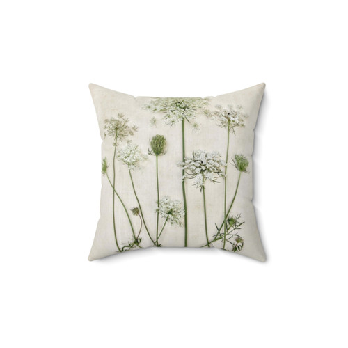 Queen Anne's Lace Floral Decorative Pillow