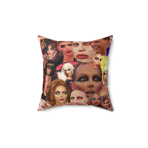 Alyssa Edwards Collage Pillow - Drag Queen Decor
